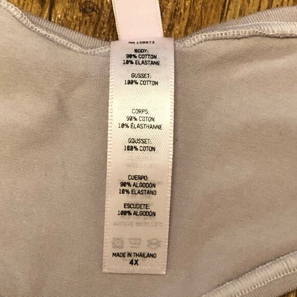 Skims Light Purple Iris Mica Cotton Jersey Dipped Thong Panties Size 4X - Picture 8 of 10